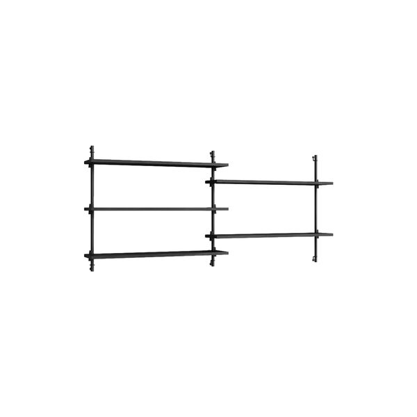 Wall Shelving 652, black, MOEBE