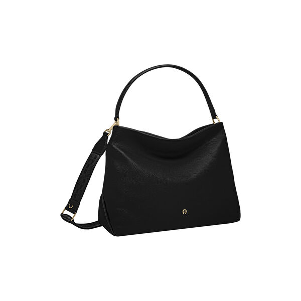 Paola Hobo Bag | Black | Skuldertaske, Aigner
