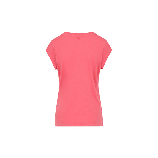 CC Heart Basic Round-Neck T-Shirt, papaya pink, Coster Copenhagen