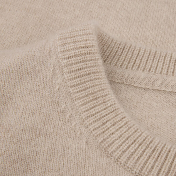 Janet Short sleeve Knit, beige, Stenströms