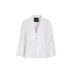 Airy linen a-formet jakke, white, BITTE KAI RAND