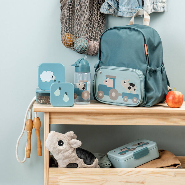 Tiny farm drikkedunk m/ suger&oslash;r, blue, Done by Deer