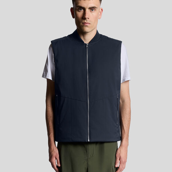 Quilted Shell Gilet, dark navy, Lyle & Scott