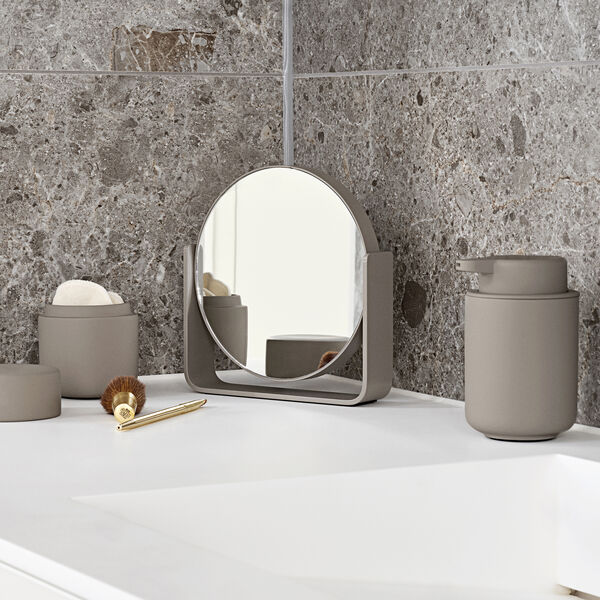 Bordspejl med 5 x forst&oslash;rrelse, taupe, Zone Denmark