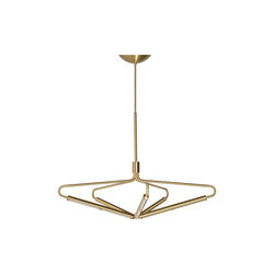 Archangel 5 415 Wide Chandelier, brass, Rubn