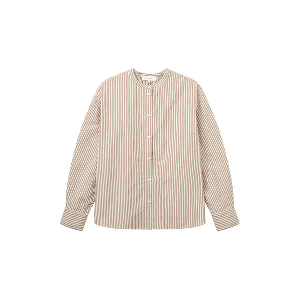 Isolde skjorte, brown beach stripe, Studio Feder