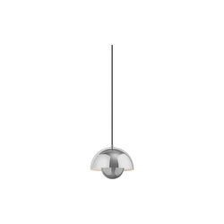 Flowerpot VP1 Pendant, chrome-plated, &Tradition