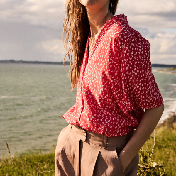 IR Yrsa SS Shirt, poinsettia, Atelier Rêve