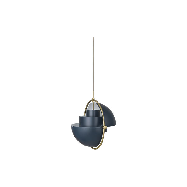 Multi-Lite Pendant, midnight blue/brass, GUBI