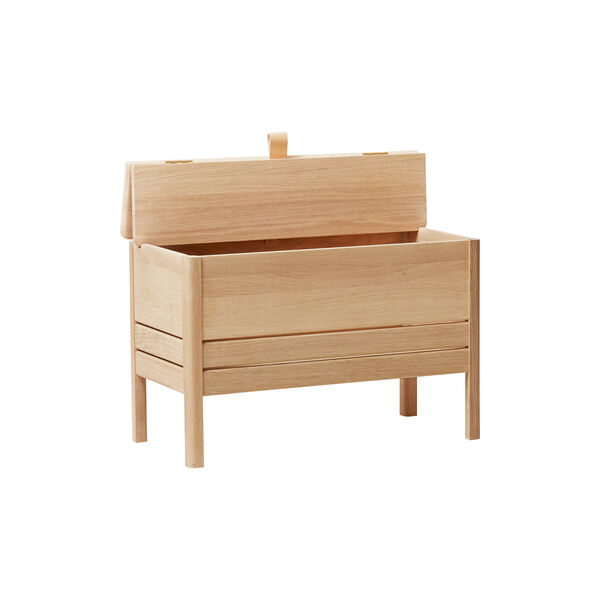 A Line Storage Bench, white oak, Form & Refine