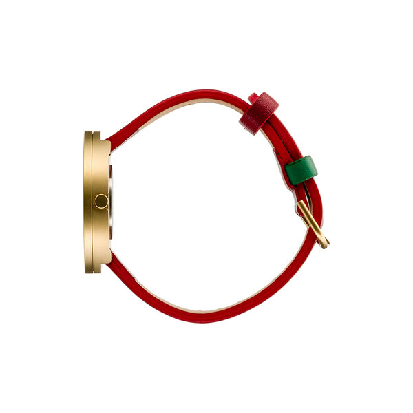 PICTO armbåndsur, dusty green/matt gold/ruby red, Picto
