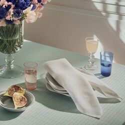 CLASSIC LINES dug, glass green, Georg Jensen Damask