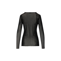 CC Heart EVE mesh blouse, black simili, Coster Copenhagen