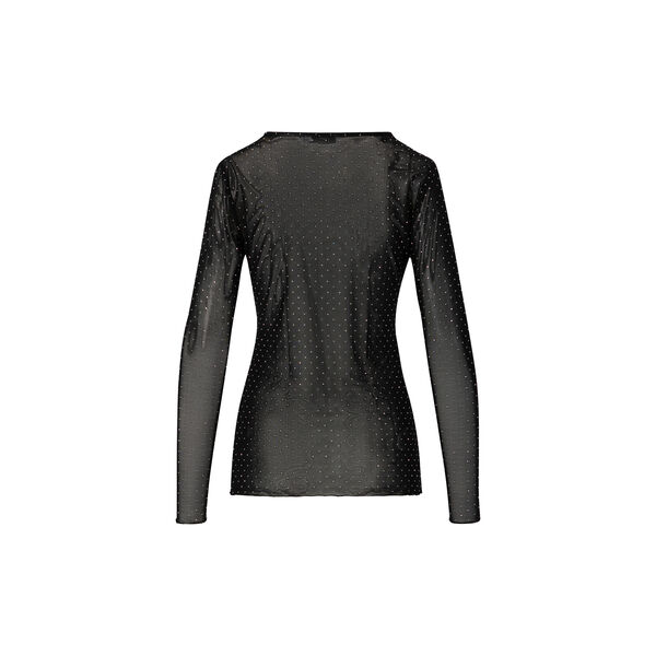 CC Heart EVE mesh blouse, black simili, Coster Copenhagen