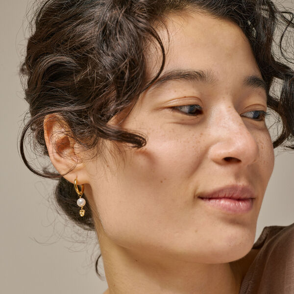 Cara Hoops, pearls Cara Hoops, pearls, ENAMEL Copenhagen