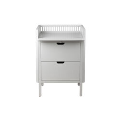 Sebra puslebordet med skuffer, stone, Sebra