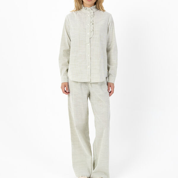 GWEN long pants, green stripe, Coster Copenhagen