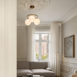 Miira 3 Circular Pendant, dark bronze/opal Miira 3 Circular Pendant, dark bronze/opal, Nuura