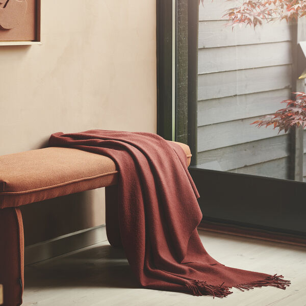 Lima plaid, 03524 beetroot, Silkeborg Uldspinderi