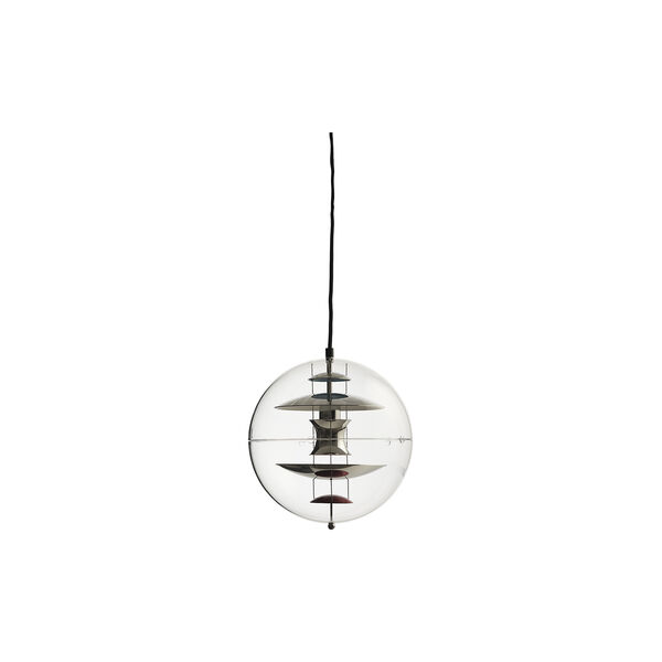 VP Globe pendel, chrome/red/blue VP Globe pendel, chrome/red/blue, Verpan