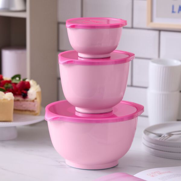 NEW Margrethe St&oslash;t Brysterne r&oslash;resk&aring;les&aelig;t 6 dele, pink, Rosti