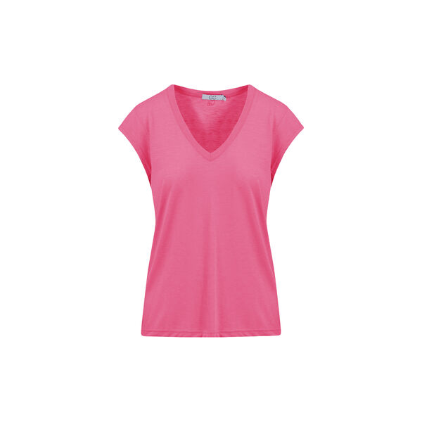 CC Heart Basic V-neck T-shirt, clear pink, Coster Copenhagen