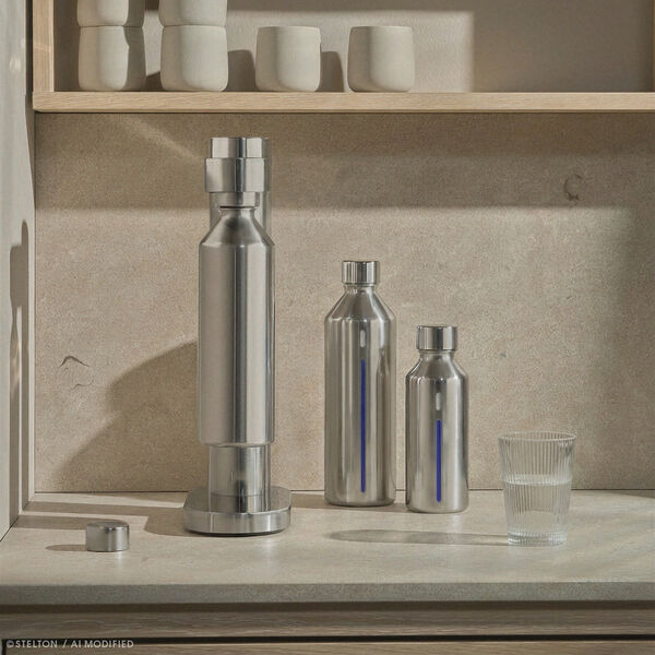 Brus flaske til kulsyremaskine | 0,8 L | Steel, Stelton