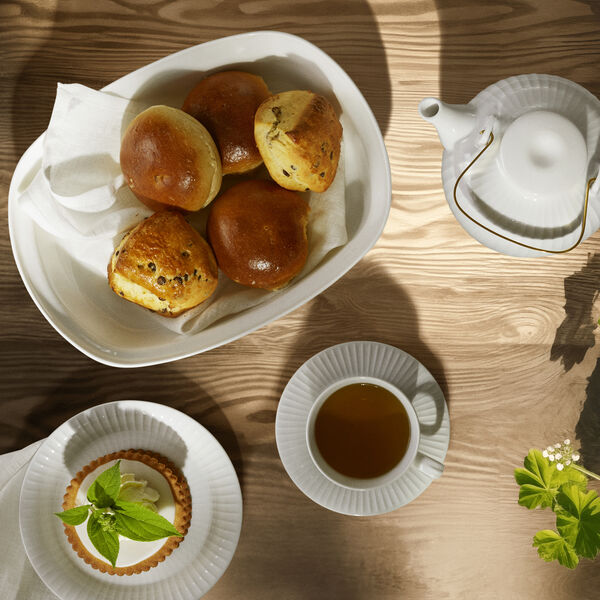 Hammershøi Ovnfast fad, hvid, Kähler