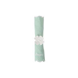Four-Leaf Clover Napkin Ring, white, Lexington
