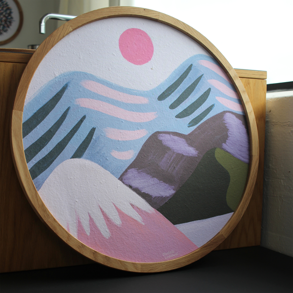 Pink sol lilla hav, Papirværk