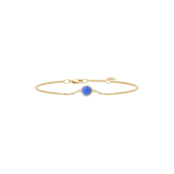 Primini Armbånd, gold/royal blue, Julie Sandlau