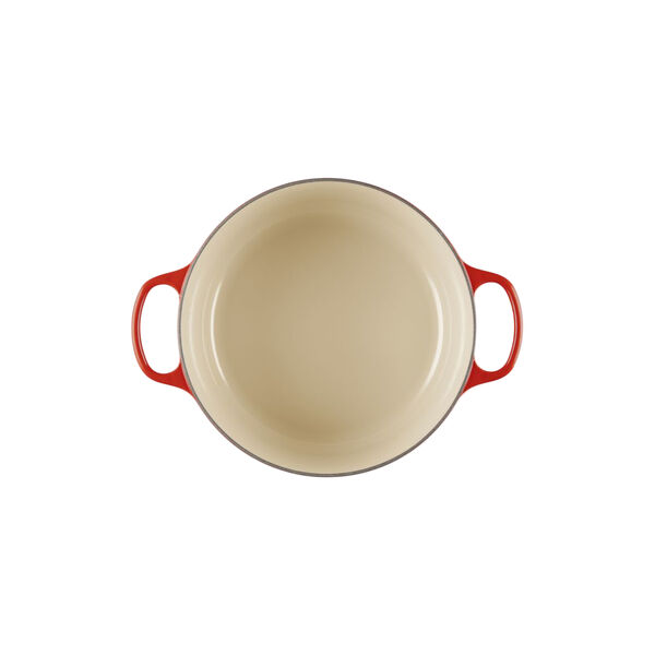 Signature st&oslash;bejern rund gryde | 28 cm | Cerise, Le Creuset