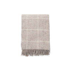 Vinga uld plaid, beige, Klippan Yllefabrik