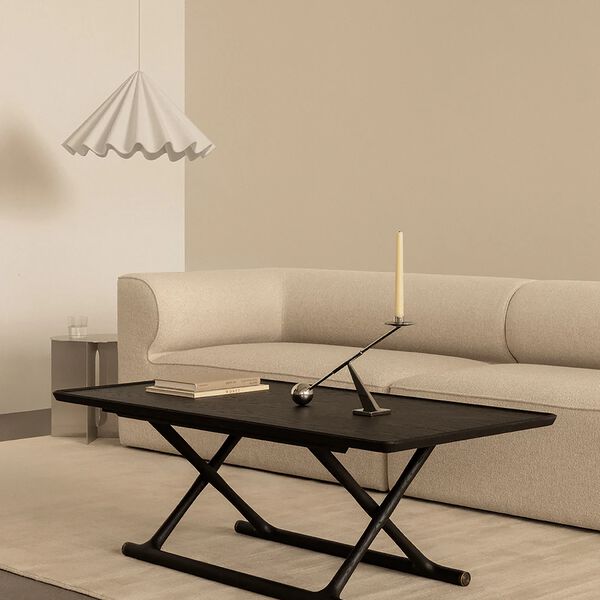 J&auml;ger Lounge Table | Black Stained Oak | Sofabord, Audo Copenhagen