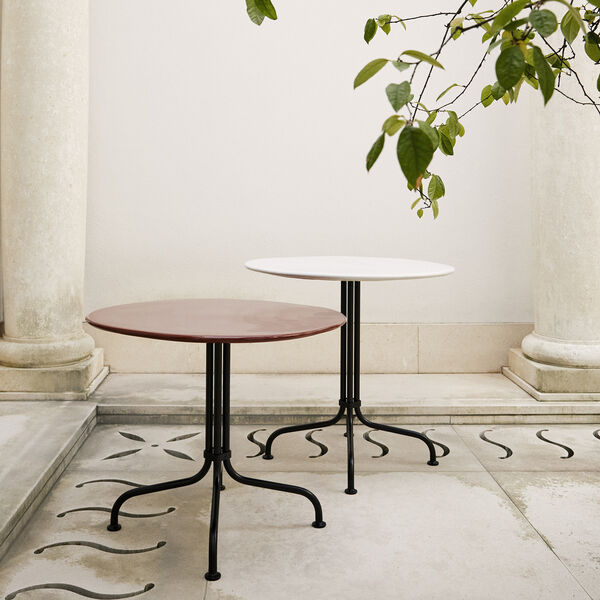 Carmel Bistro Outdoor Lounge Table, matt clam white, GUBI