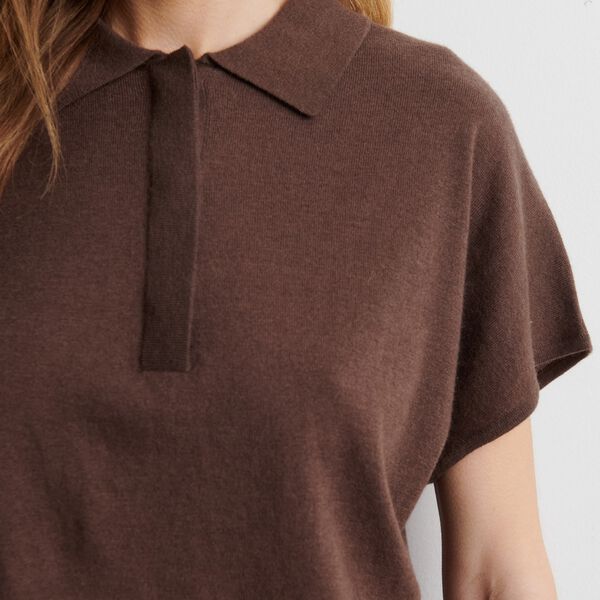 Claro Knit SS Polo, carafe, Second Female