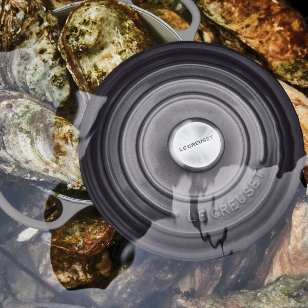 Signature rund gryde &Oslash; 26 cm, flint, Le Creuset