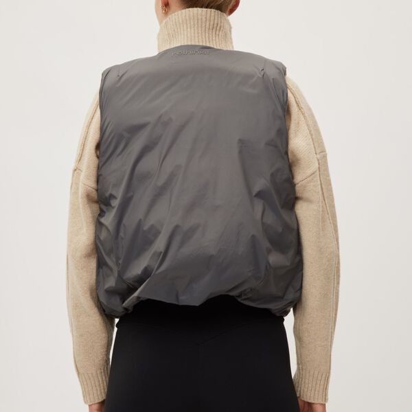 Gilet Revsersible Cocoon, grey thunder, Rethinkit