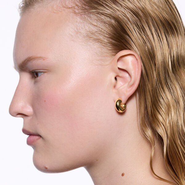 Prima Hoop Medium, gold, Maria Black