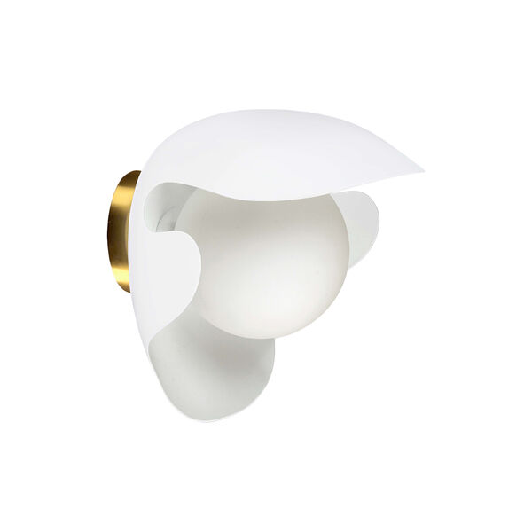 PS38 væglampe, white/brass PS38 væglampe, white/brass, ATBO