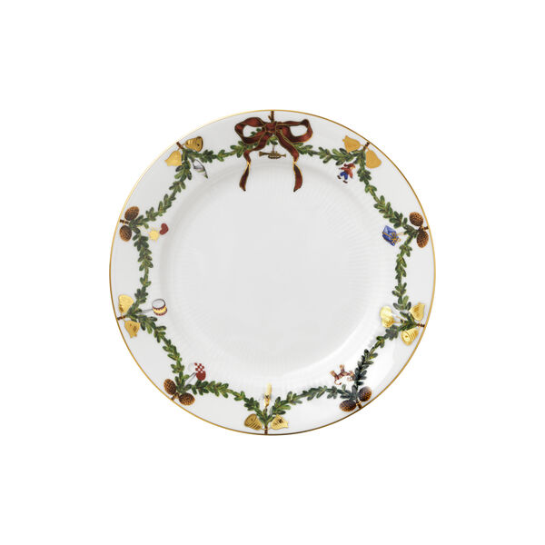 Stjerne Riflet Jul tallerken Ø 22 cm Stjerne Riflet Jul tallerken Ø 22 cm, Royal Copenhagen