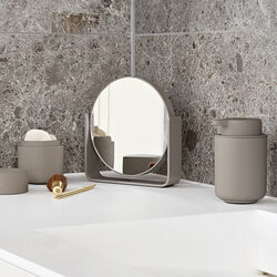 Bordspejl med 5 x forst&oslash;rrelse, taupe, Zone Denmark