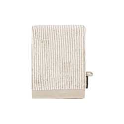 Timeless Tone Stripe håndklæde, beige/white, Marc O'Polo