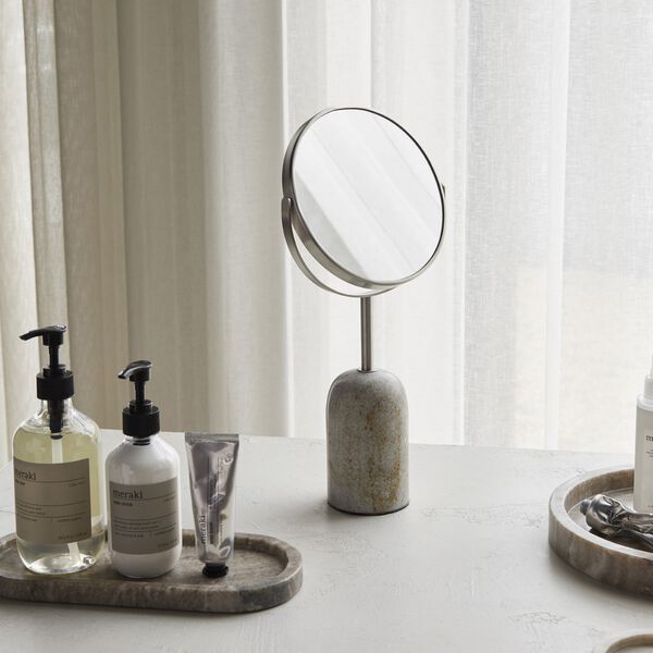 MKMarble dobbeltsidet spejl, beige, beige MKMarble dobbeltsidet spejl, beige, beige, Meraki