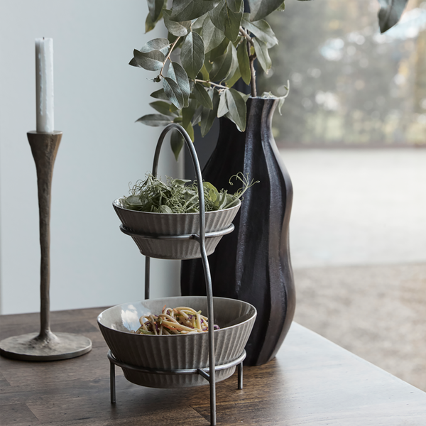 HDSana Tallerkenopsats 2, s&oslash;lv finish, House Doctor