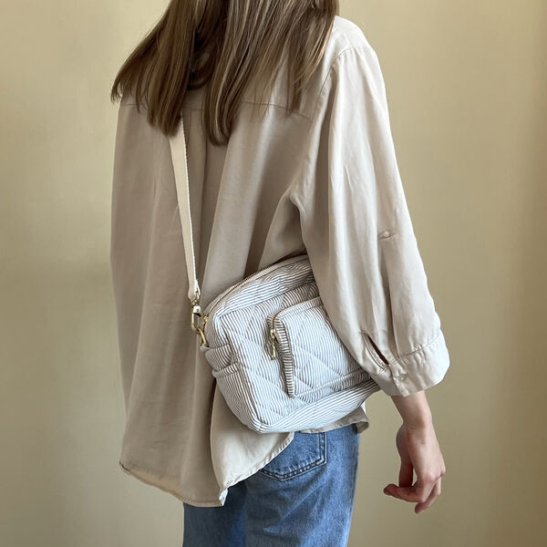 Lille pusletaske, classic stripes blue, Cam Cam Copenhagen