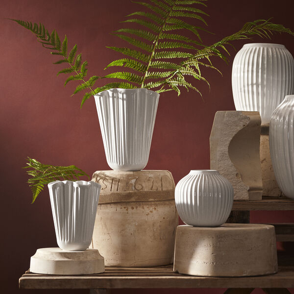 Hammersh&oslash;i Unfold Vase, hvid, K&auml;hler