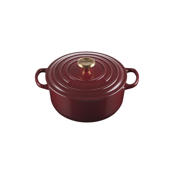 Signature rund st&oslash;bejernsgryde &Oslash; 20 cm, garnet, Le Creuset