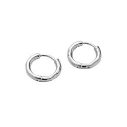 Spirit Huggies Small, forsølvet, Pernille Corydon Jewellery