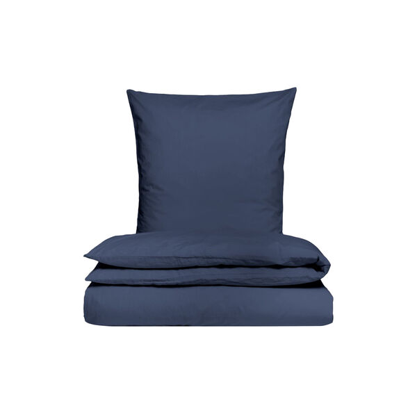 Percale sengesæt, marineblå, Sekan